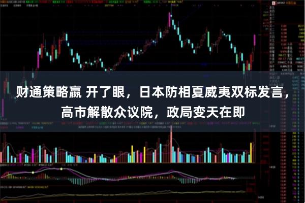 财通策略嬴 开了眼，日本防相夏威夷双标发言，高市解散众议院，政局变天在即